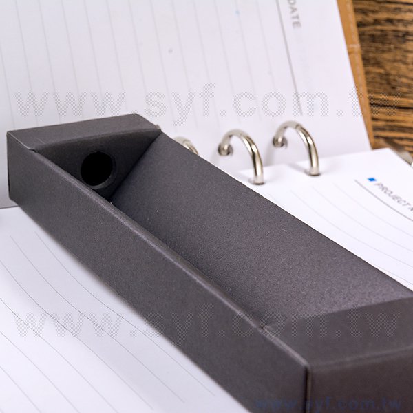 開窗精品質感禮品筆盒-包裝盒內附筆夾-可客製化加印LOGO